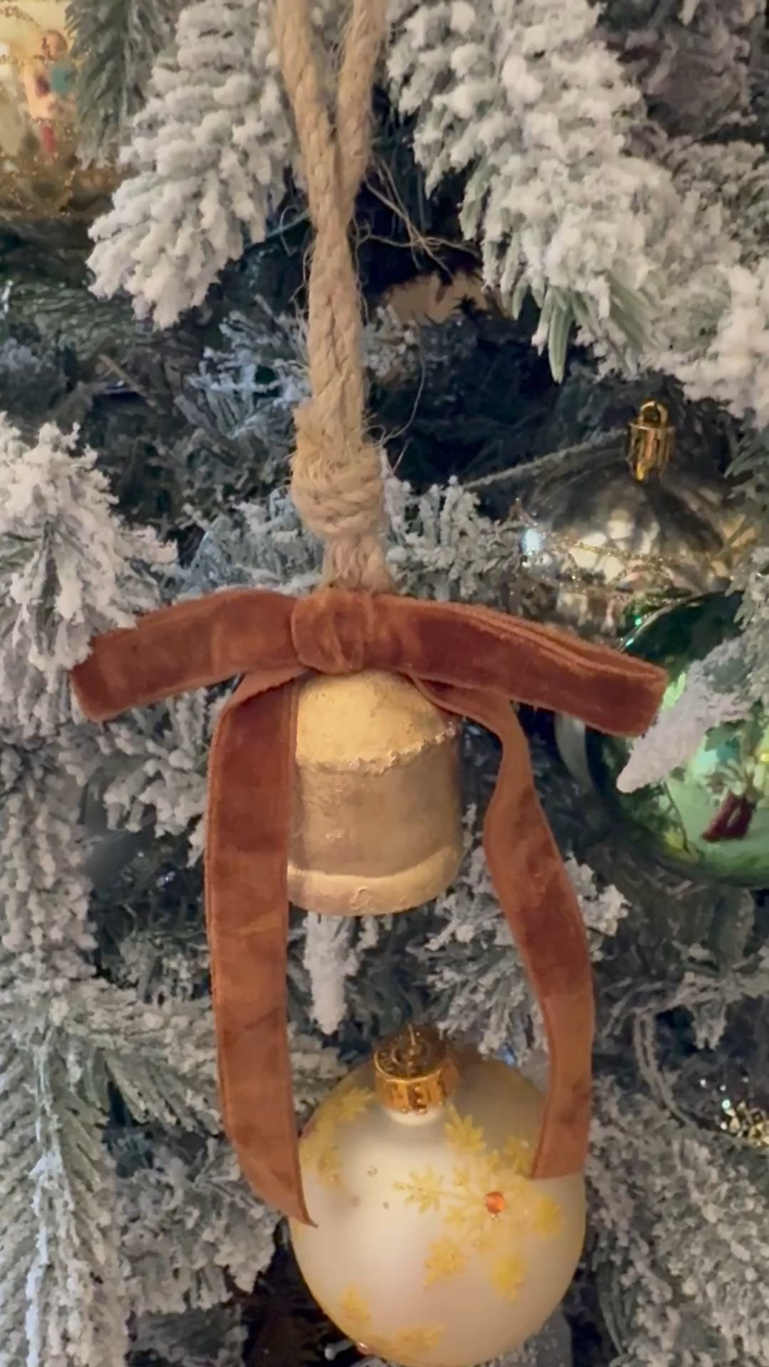 Rustic Golden Christmas Bell Ornaments and Velvet Bows – you get 10 of each in the set. They add elegance to any modern or farmhouse Christmas tree decor. 



#christmasdecor 

#LTKHome #LTKSeasonal #LTKHoliday