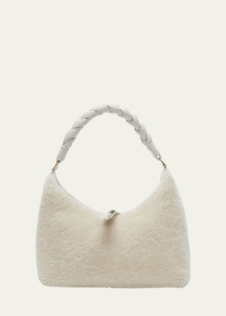 Altuzarra Small Braided Shearling Shoulder Bag | Bergdorf Goodman