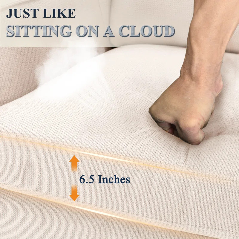 Charitini Big Removable Wide Full Back Fabric Upholstered Swivel Armchair | Wayfair North America