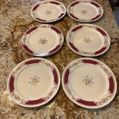 Homer Laughlin Brittany Majestic, D56N6 Dinner Plate, 9 Inch Six Plates | eBay US