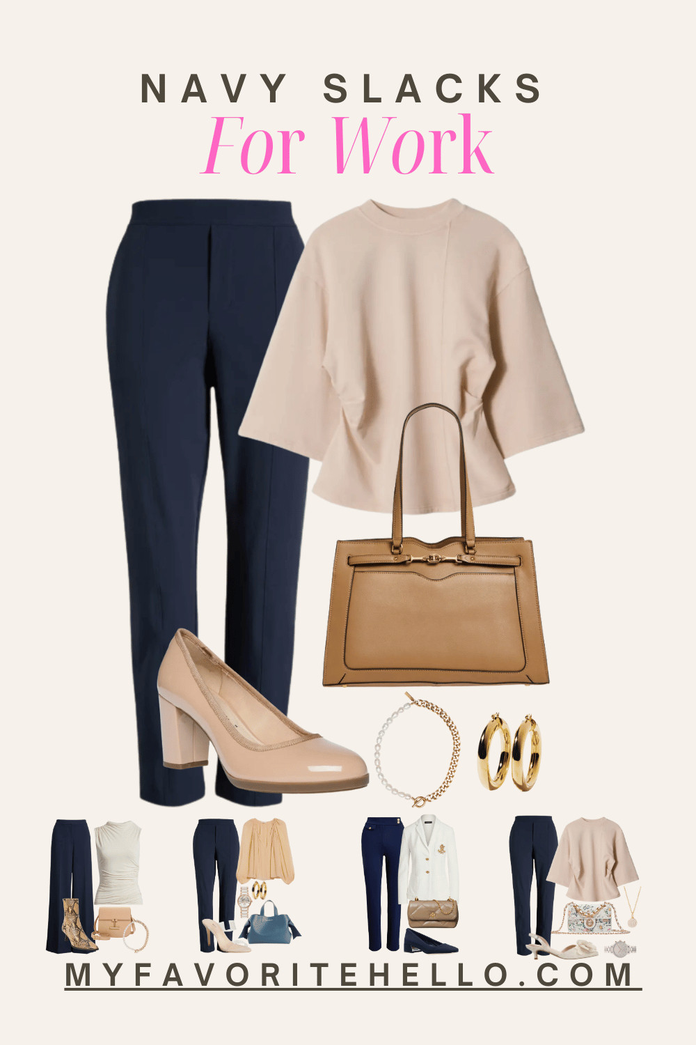 work outfit with navy pants 

 #LTKSaleAlert #LTKStyleTip #LTKWorkwear