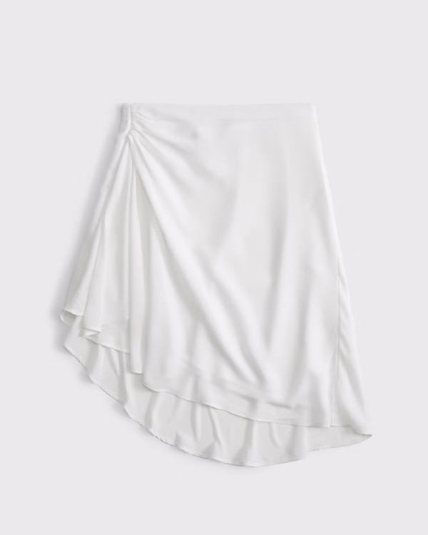 Women's Low Rise Asymmetrical Hem Mini Skirt | Women's Bottoms | Abercrombie.com | Abercrombie & Fitch (US)