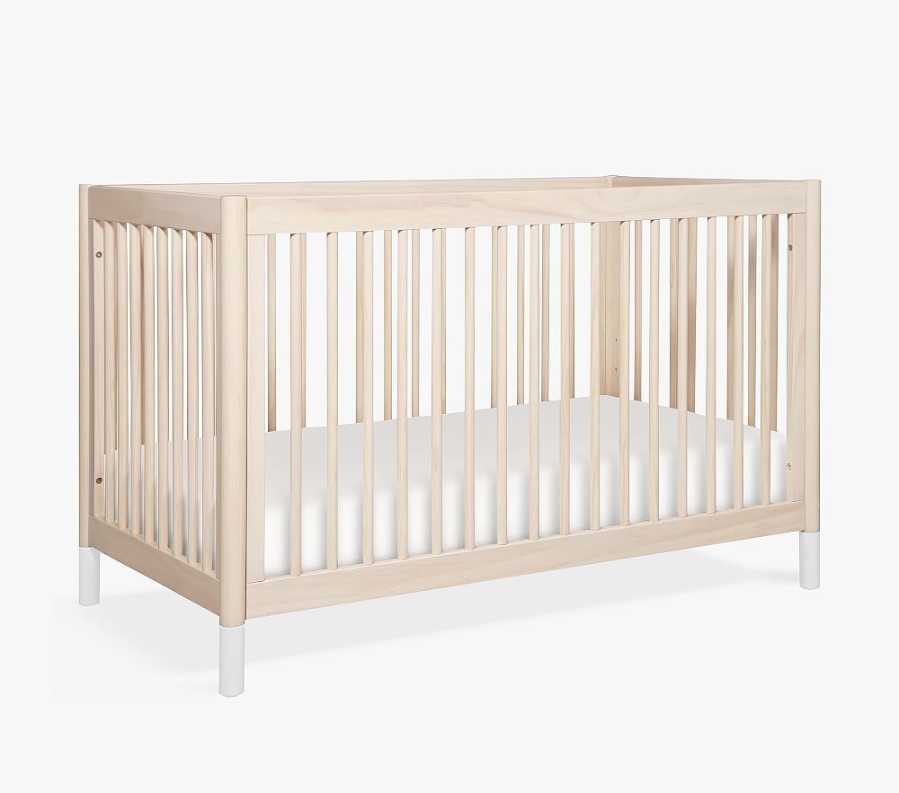 Babyletto Gelato 4-in-1 Convertible Crib, UPS, Washed Natural/White | Pottery Barn Kids
