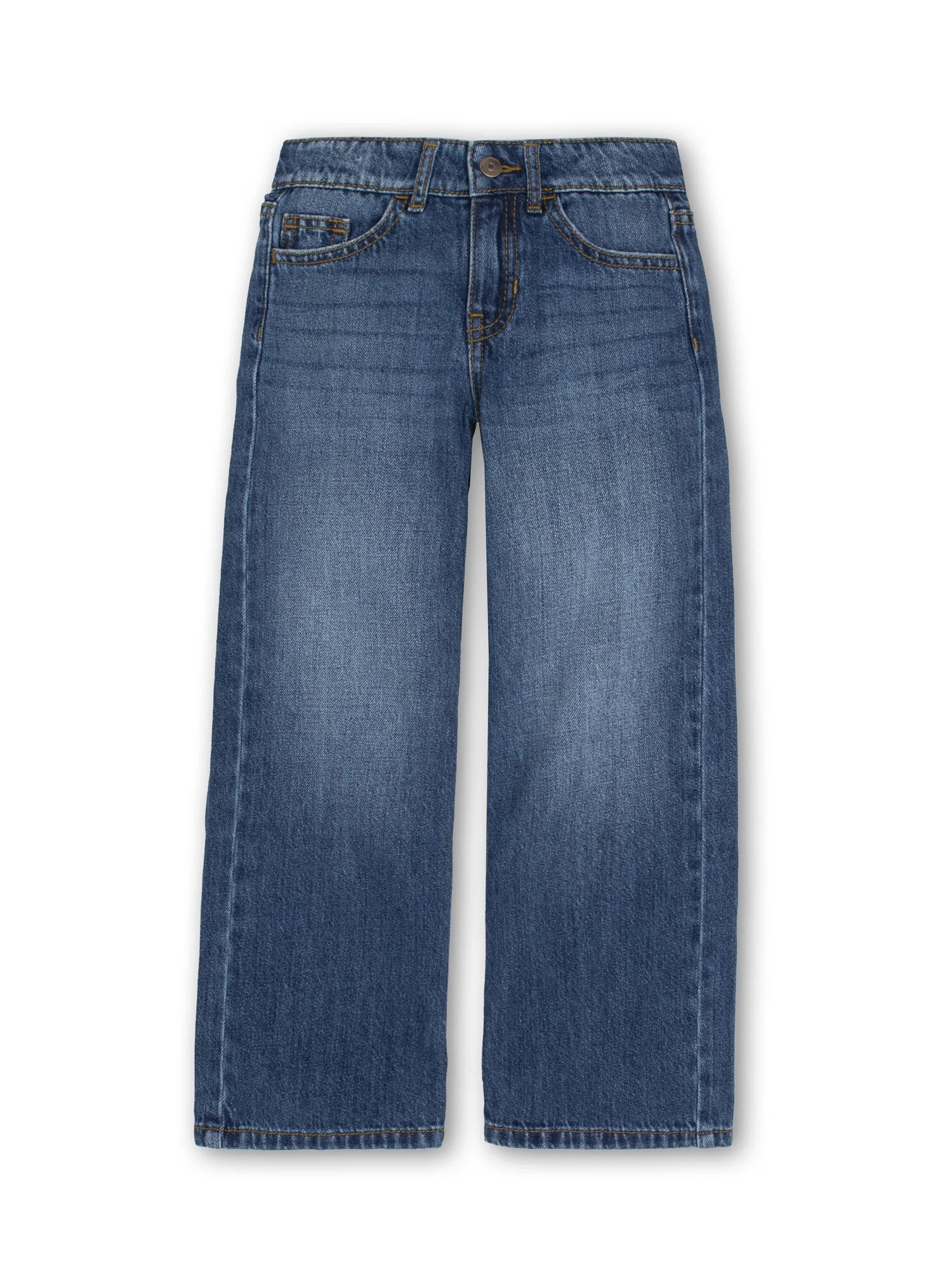 Wonder Nation Girls Baggy Wide Leg Jean, Sizes 5-18 | Walmart (US)