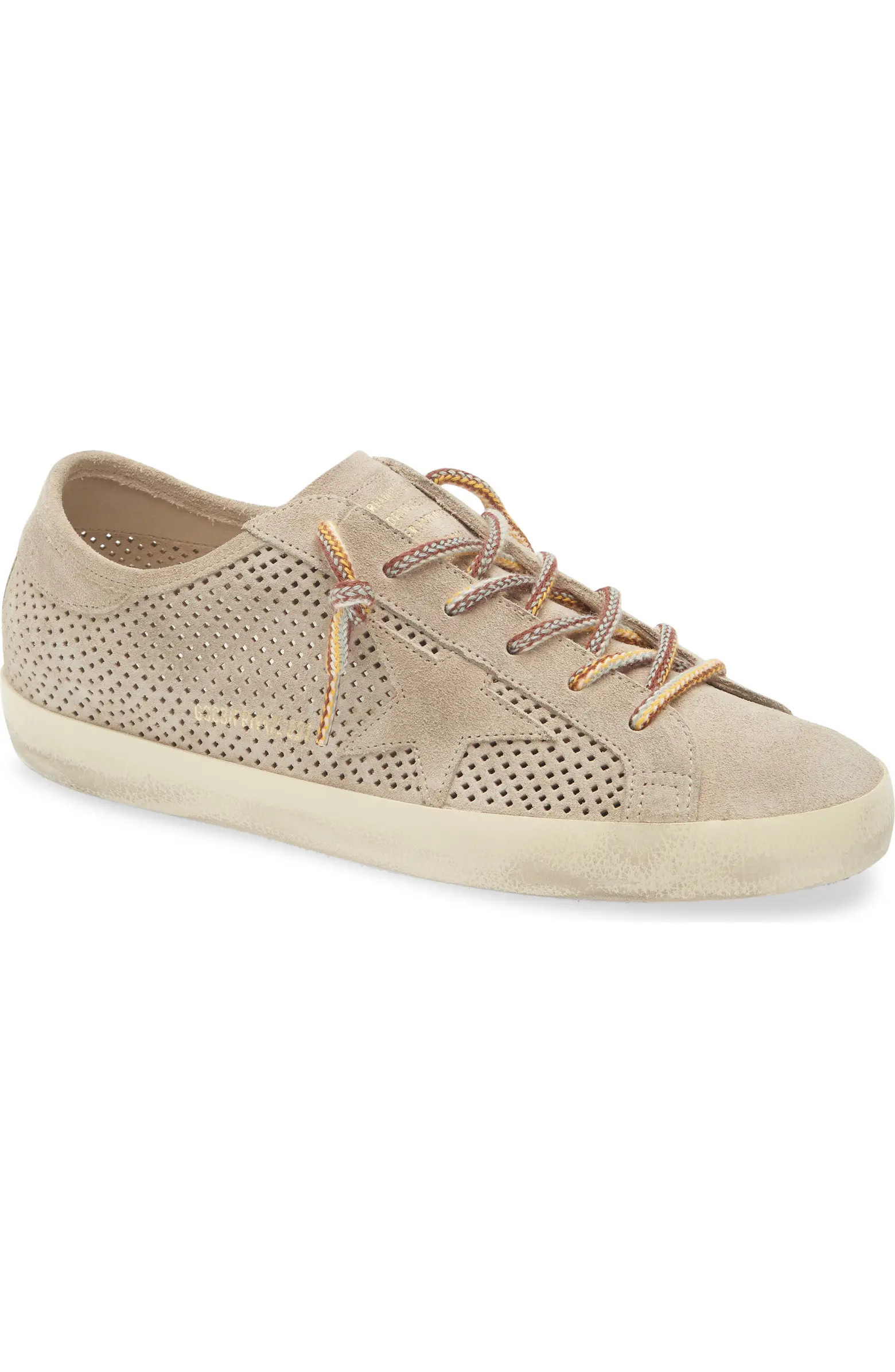Super-Star Perforated Low Top Sneaker (Women) | Nordstrom