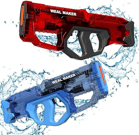 2P Powerful Auto Filling Electric Water Guns for Adults/Kids,Automatic Squirt Gun with 4 Batterie... | Amazon (US)