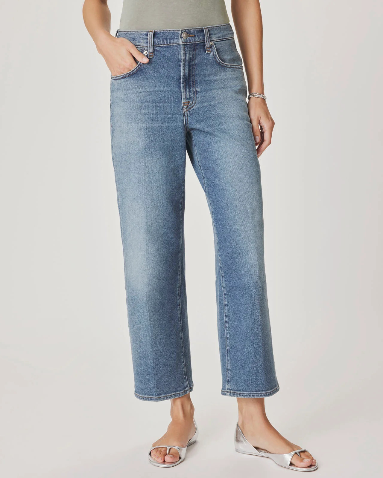 Splendid - Straight Ankle Jean in Medium Wash - Ocean Breeze | Splendid