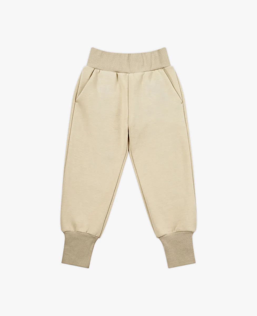 Recycled Fleece Jogger Sweats - Oat | Petite Revery