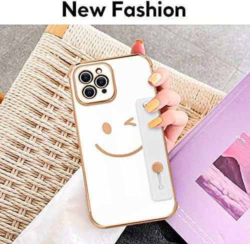 Uioeua Compatible with iPhone 11 Pro Max Case for Women Girls,TPU Cute Plating Smiley Face Pattern W | Amazon (US)