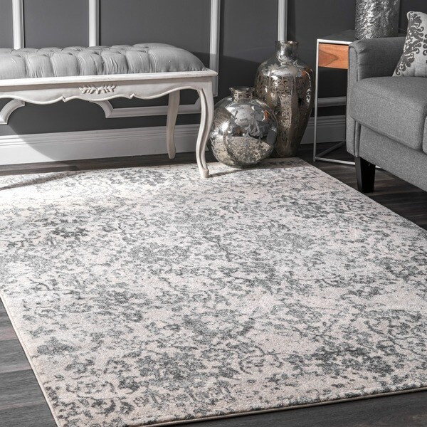 nuLOOM Vintage Floral Grey Rug (5' x 7'5) | Bed Bath & Beyond