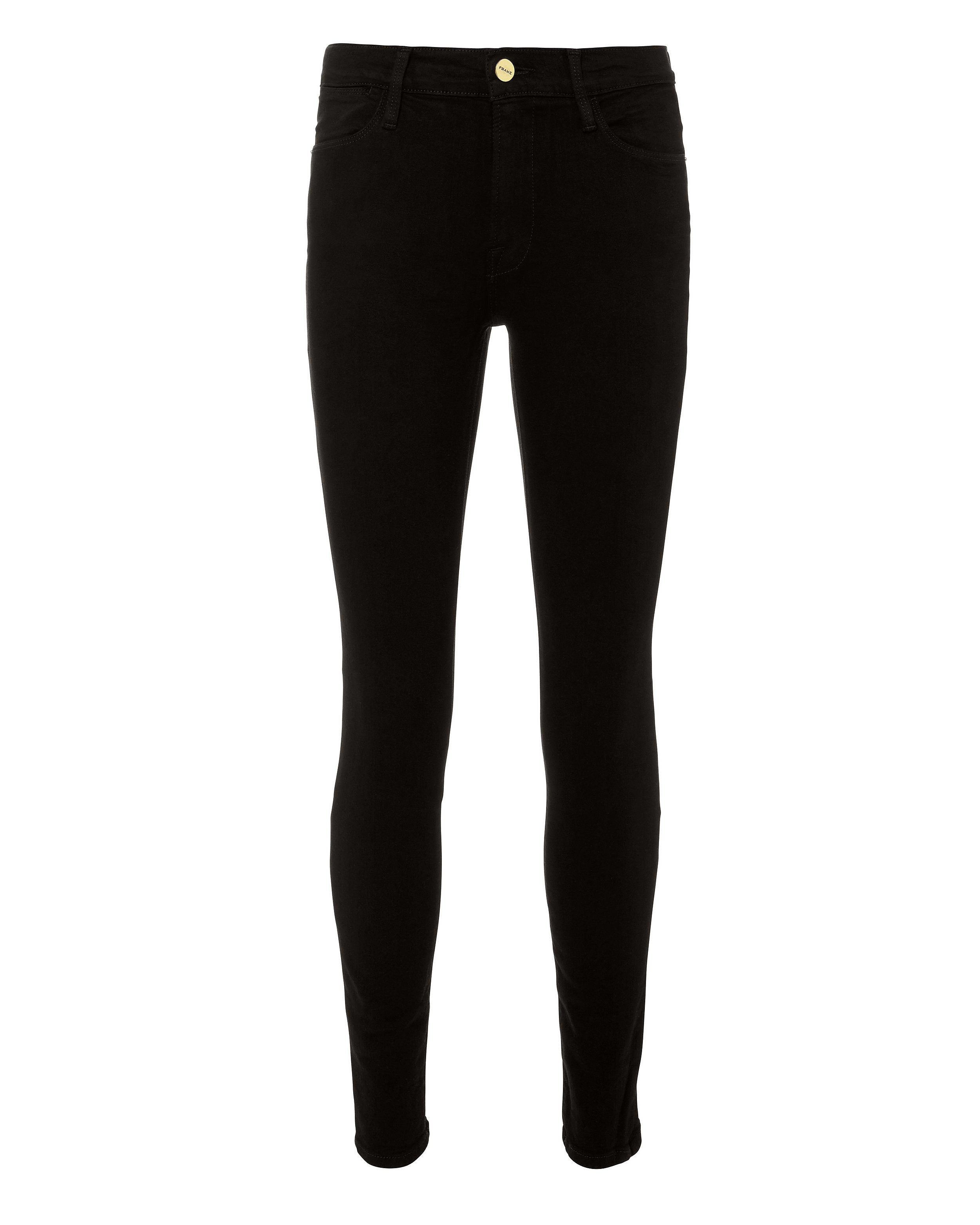 FRAME Le High Skinny Jeans, Black 29 | INTERMIX