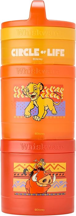 Whiskware Disney Lion King Simba and Friends Stackable Snack Containers for Babies, Toddlers, and... | Amazon (US)