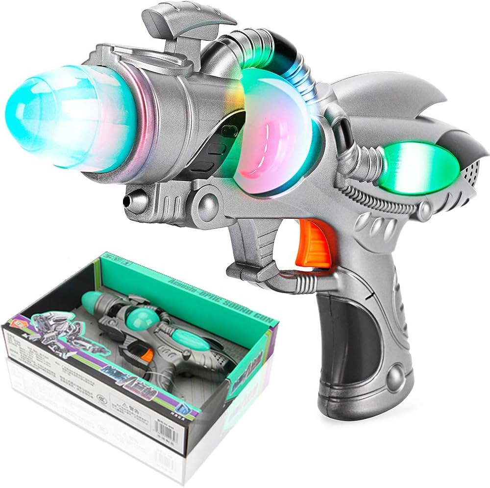 Electric Toy Space Gun, Galactic Infinity Alien Blaster Pistol for Kids Pretend Play with Flashin... | Amazon (US)