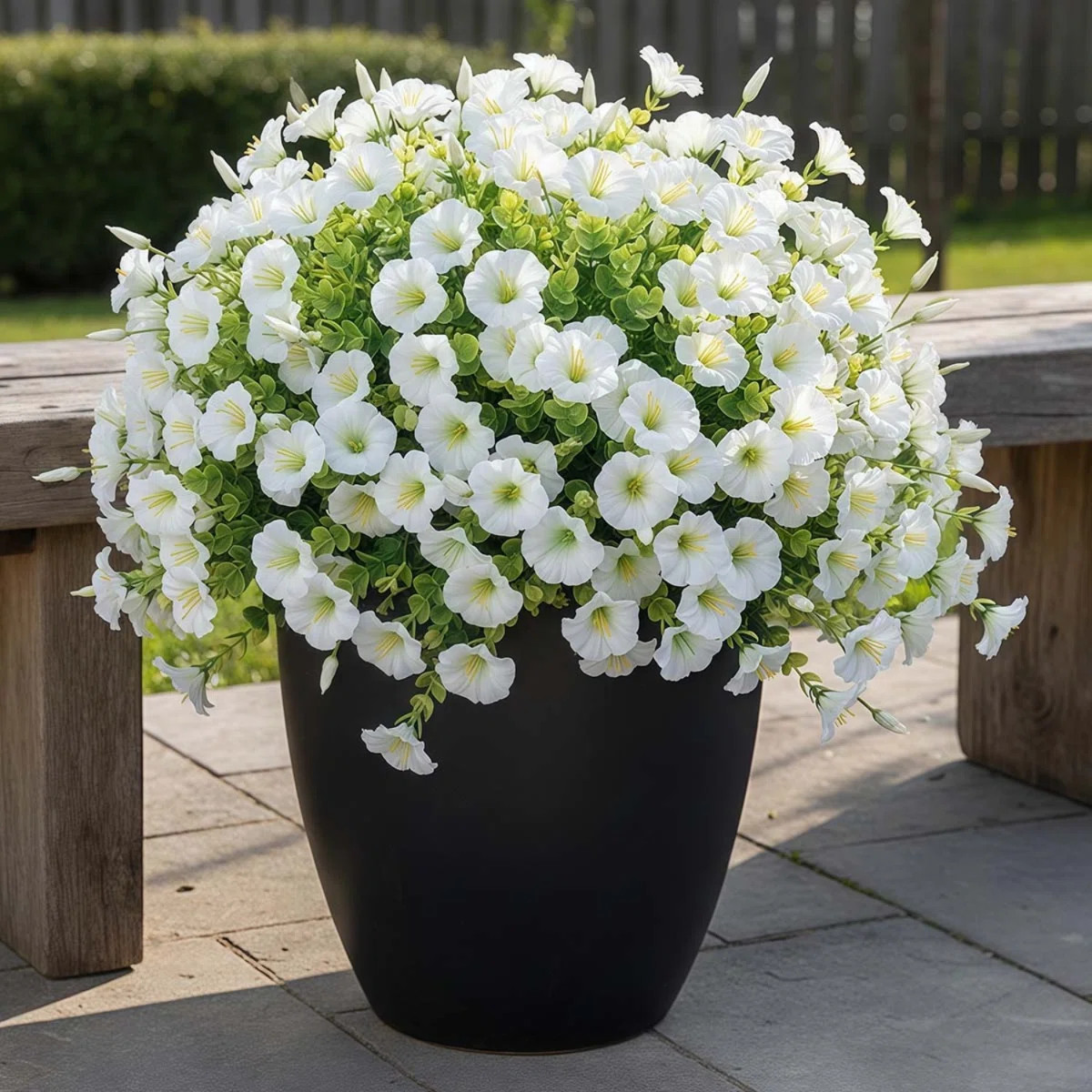 Artificial Flowers For Outdoors Fake Plants, 12 Bundles Faux Fuchsia Morning Glory UV Resistant L... | Wayfair North America