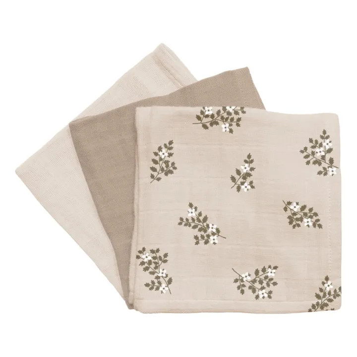 Langes Holly Flowers - Set de 3 | Sable | Smallable