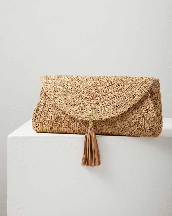 Islamora Lux Crocheted Raffia Clutch | Tommy Bahama