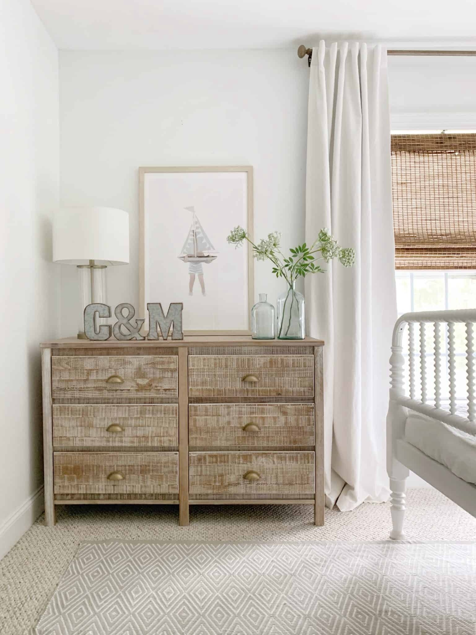 The sweetest little boys room. 

Coastal natural dresser beach sailboat rug Annie selke dash Albert 

#LTKhome #LTKsalealert #LTKkids