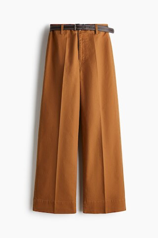 H & M - Belted Canvas Pants - Beige | H&M (US + CA)
