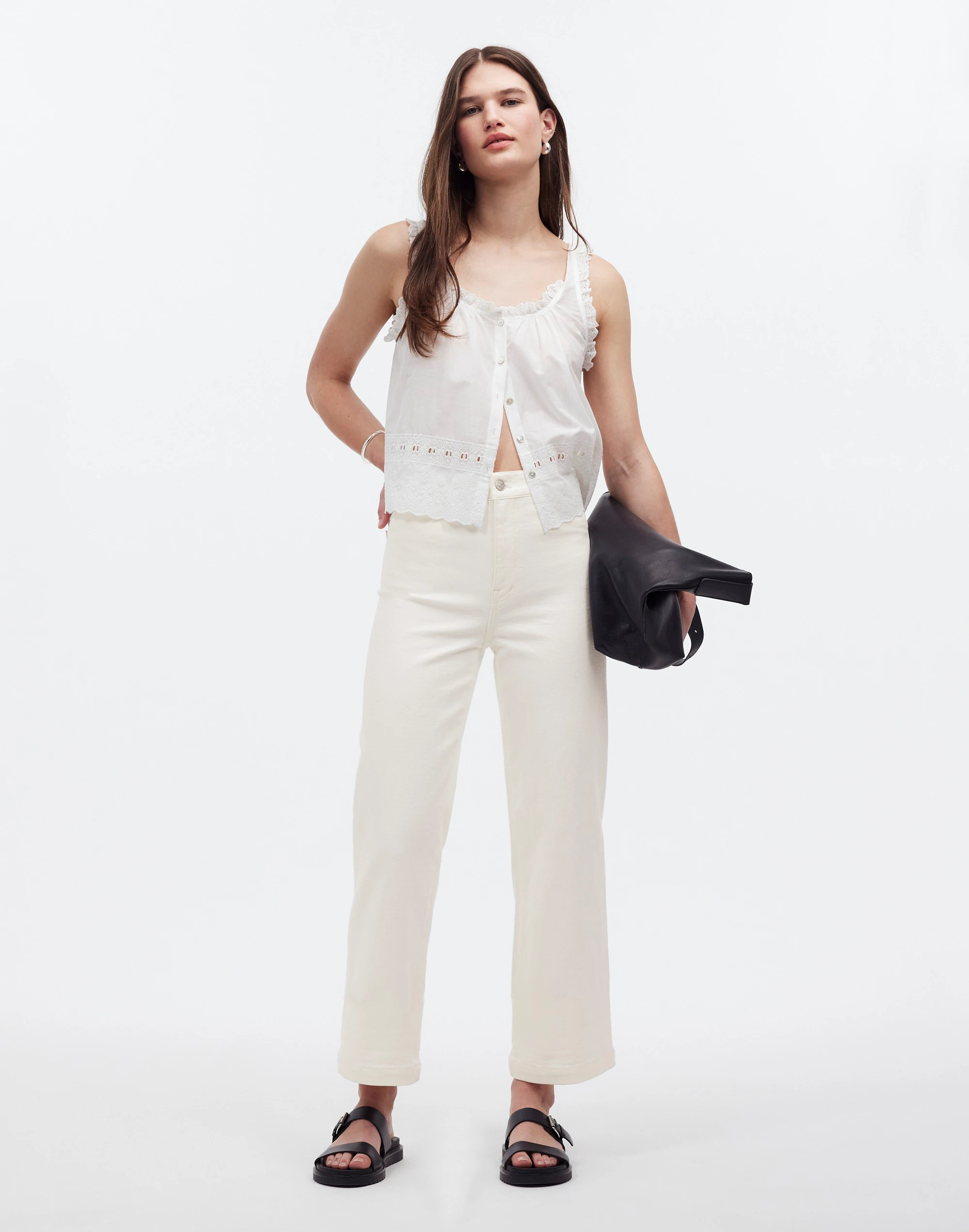 The Emmett Wide-Leg Crop Jean: Welt Pocket Edition | Madewell