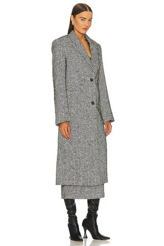 June Coat in Black & White | Revolve Clothing (Global)