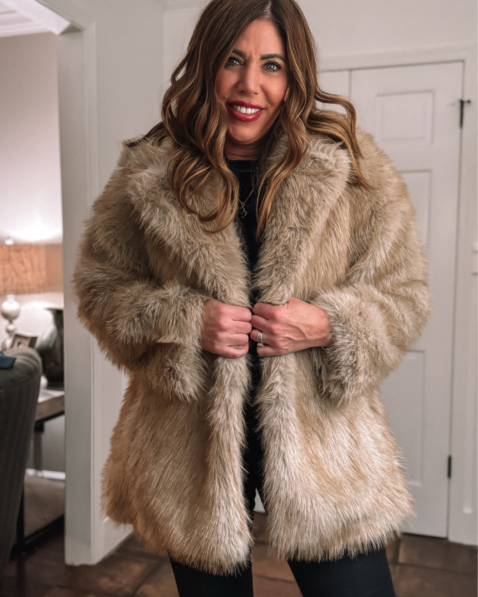@vici Faux fur coat available for pre-order!

🚨Save 30% off your purchase with my code MELISSAB30🚨

I’m wearing a medium it is so warm and cozy, but light enough to where it doesn’t feel bulky!

This would make a great gift for someone! 

#LTKHoliday #LTKGiftGuide #LTKSaleAlert