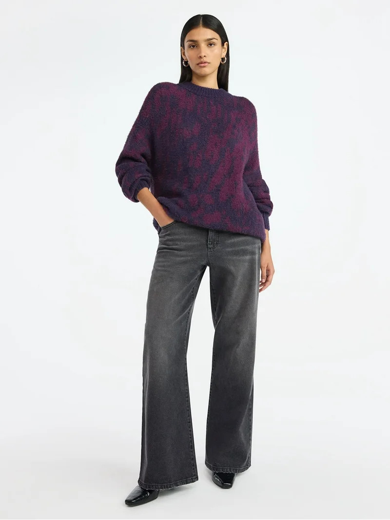 Scoop Women's Tunic Sweater with Long Sleeves, Midweight, Sizes XS-XXL | Walmart (US)
