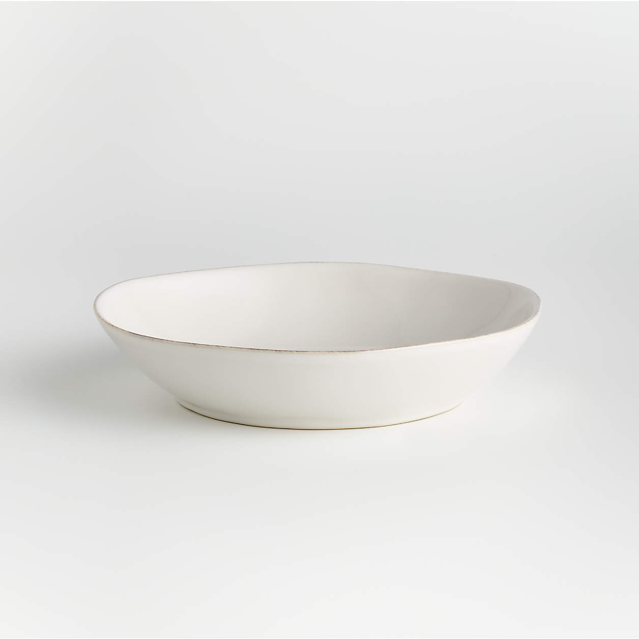 Marin White Bowl Plate + Reviews | Crate & Barrel | Crate & Barrel