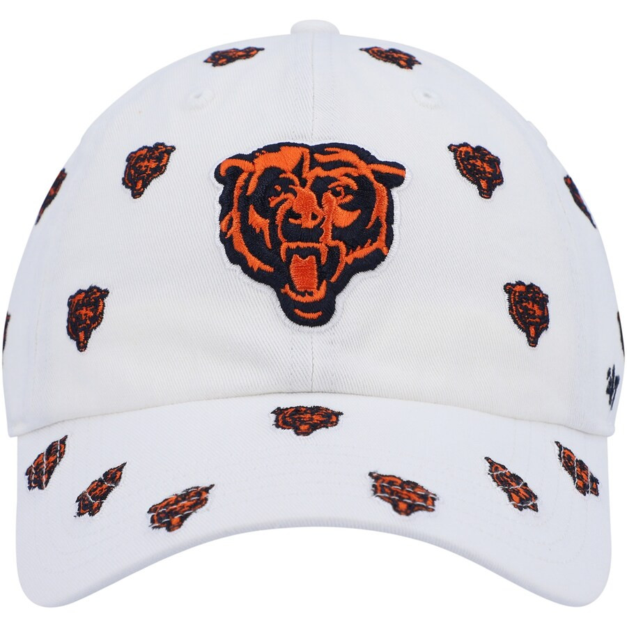 Women's Chicago Bears '47 White Confetti Clean Up Logo Adjustable Hat | NFL Shop
