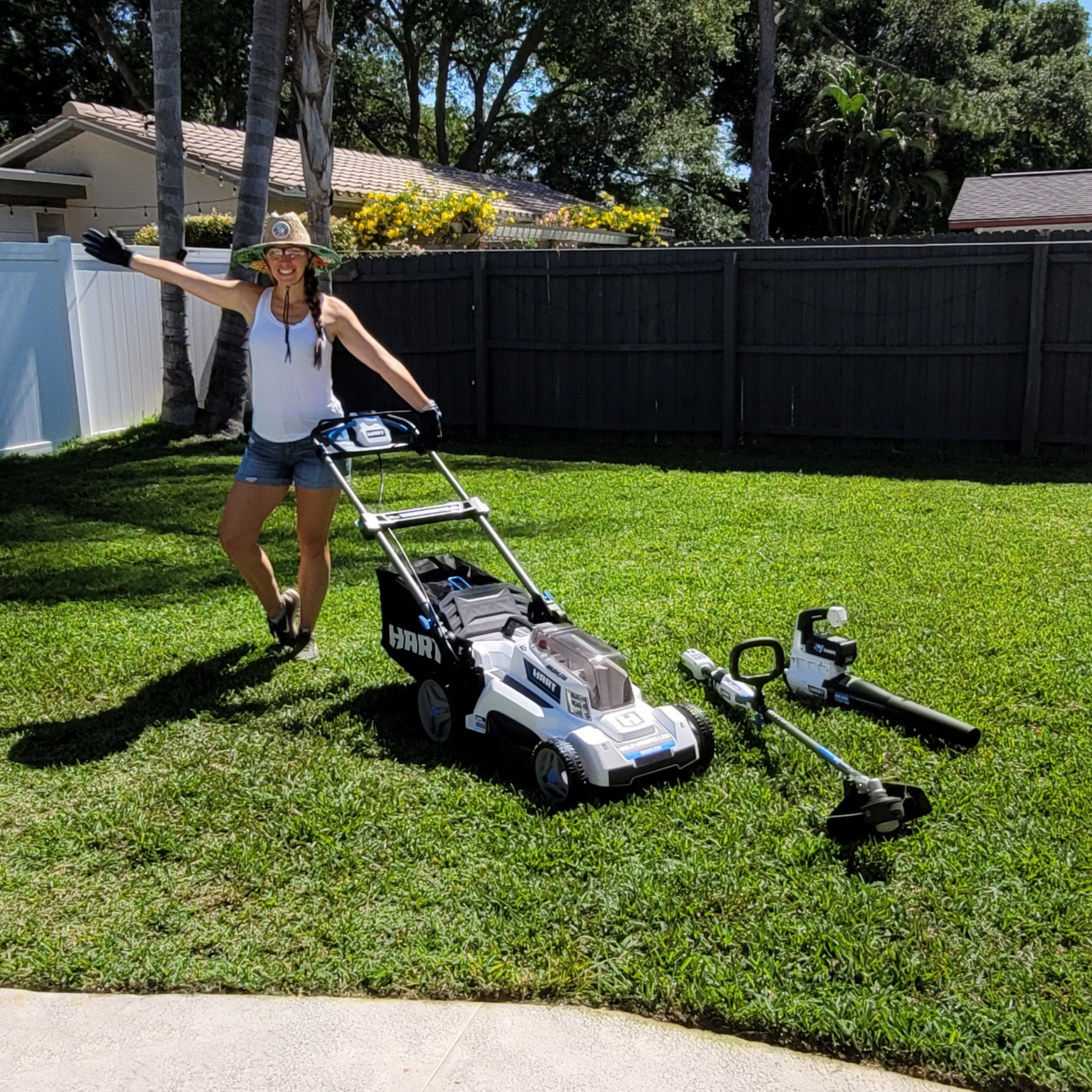 These are the electric lawn tools I’ve been using for the past few years 🌿 The mower, weed trimmer, and blower are all battery powered which makes yard work so much easier — no gas or pull cords. Linked them if you’re looking for an easy backyard setup. #springyard #lawntools #backyardprojects #homeprojects #simplemadepretty #LTKSpringSale 

 #LTKmomlife #LTKHome