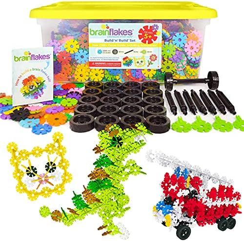 Brain Flakes 2500 Piece Build 'n' Build Kit - A Creative and Educational Alternative to Building ... | Amazon (US)