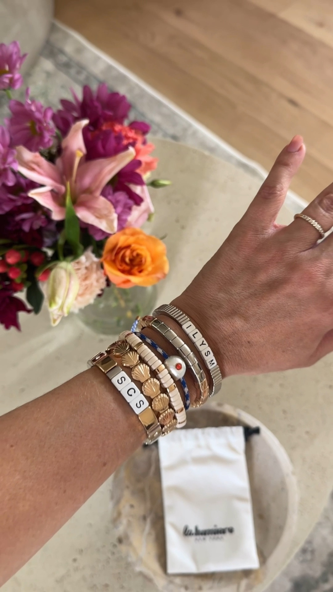 #ad Customized bracelet stacks from @lalumierenewyork make the prettiest everyday statement. Mix initials, meaningful dates, names, or symbols into a layered look that represents her. This is the kind of jewelry that somehow goes with everything.


#LTKmomlife #LTKBaby #LTKMothersDay