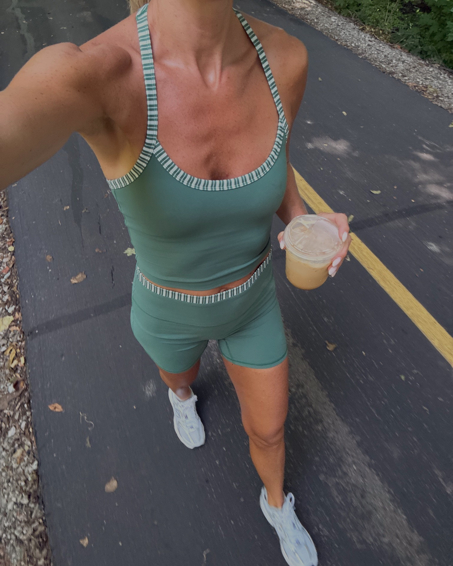 Went on a walk this Sunday love this set from @abercrombie . Where in a true size, the active top is padded in both are made from a super soft material.

#LTKfitnessgoals #LTKmorningroutine #LTKActive