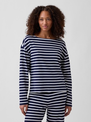 Stripe Boatneck Top | Gap Factory
