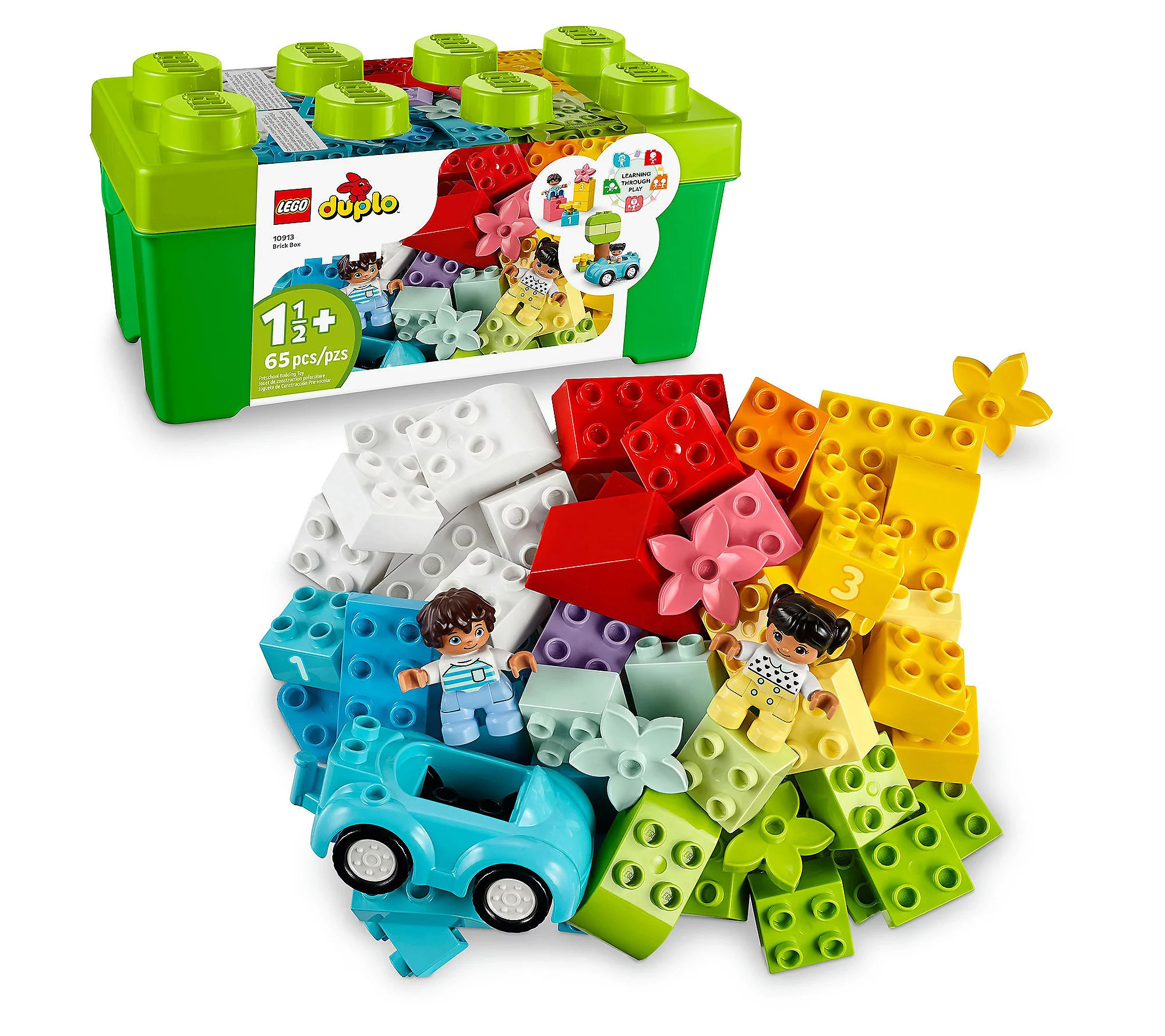 LEGO DUPLO Classic Brick Box 10913 Building Toy - 65 Pieces | QVC