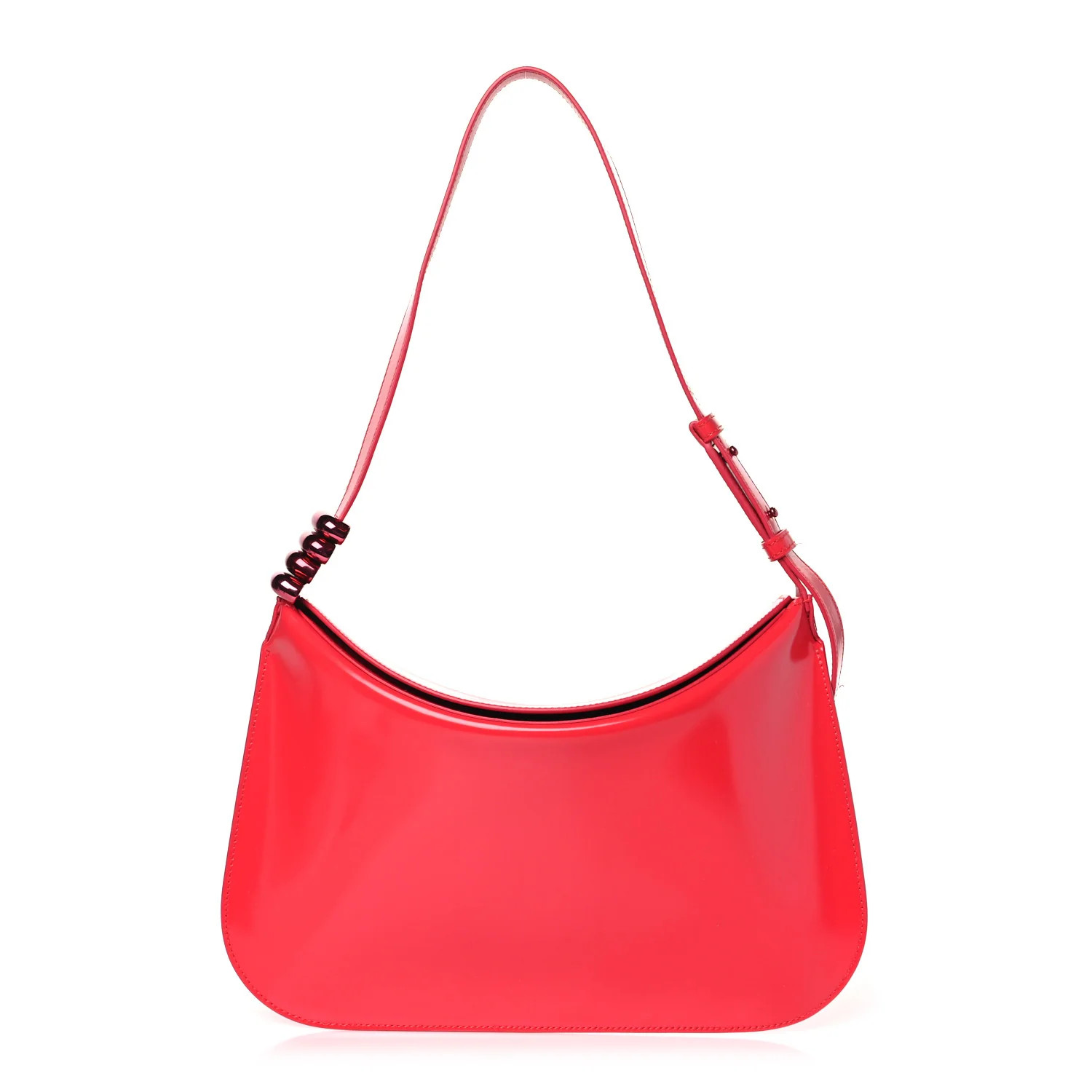 Calfskin Metal Loop Shoulder Bag Red | FASHIONPHILE (US)