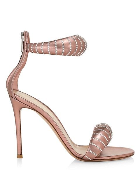 Bijoux Crystal Metallic Leather Sandals | Saks Fifth Avenue