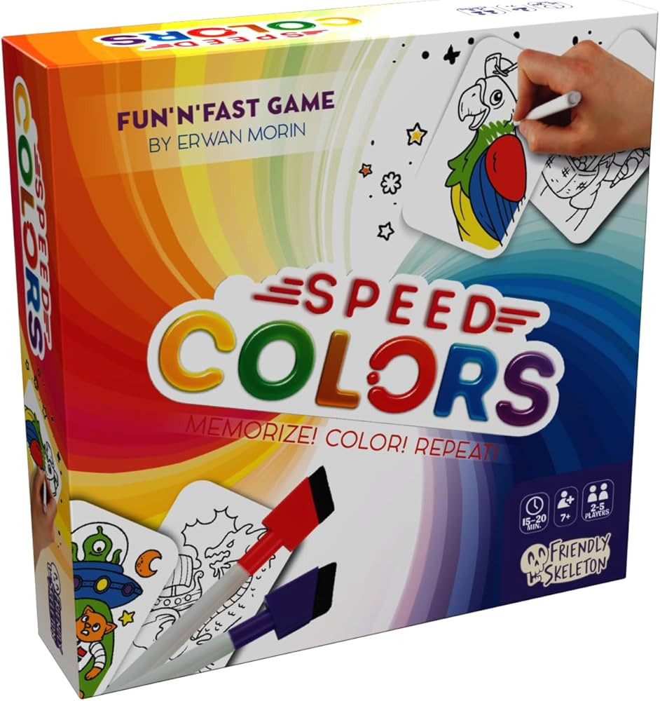 Speed Colors Card Game - Fast-Paced Memory Game! Fun Family Game for Kids & Adults, Ages 6+, 2-5 ... | Amazon (US)