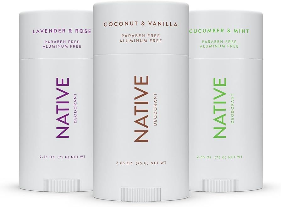 Native Deodorant | Natural Deodorant for Women and Men, Aluminum Free with Baking Soda, Probiotic... | Amazon (US)