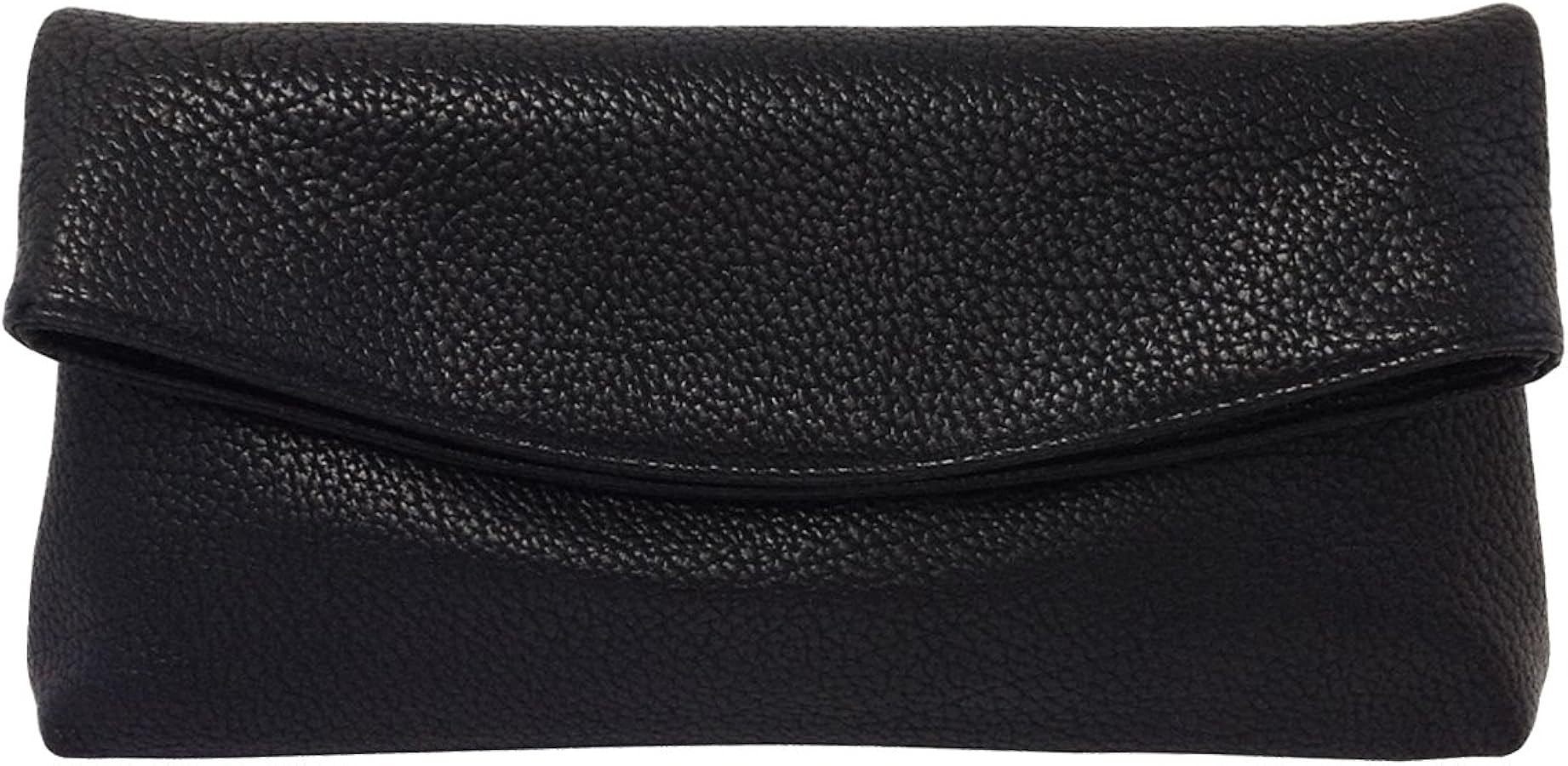 JNB Faux Leather Oversize Foldover Clutch | Amazon (US)
