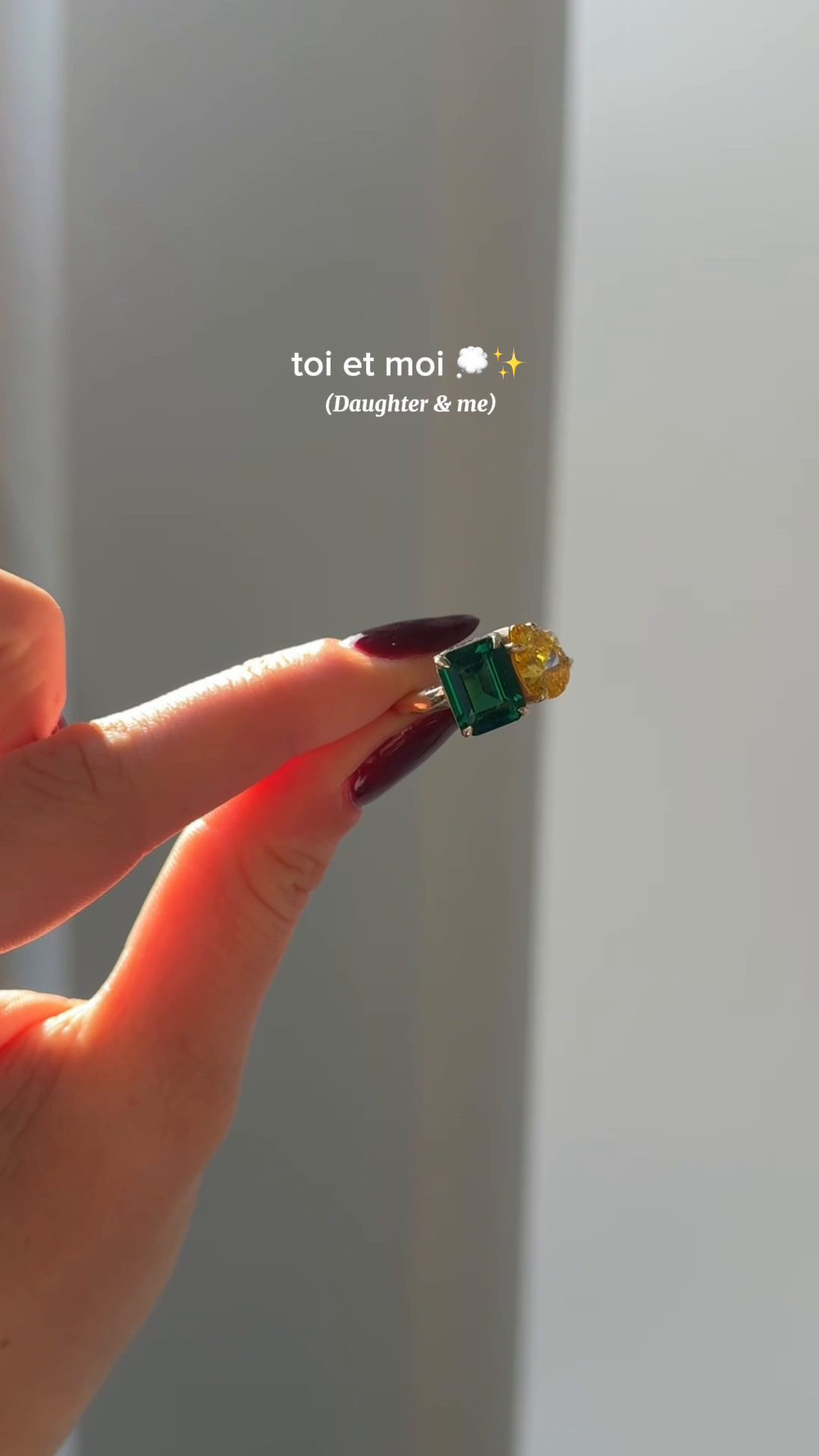 Toi et Moi Custom Birthstone Ring - Gold | BaubleBar