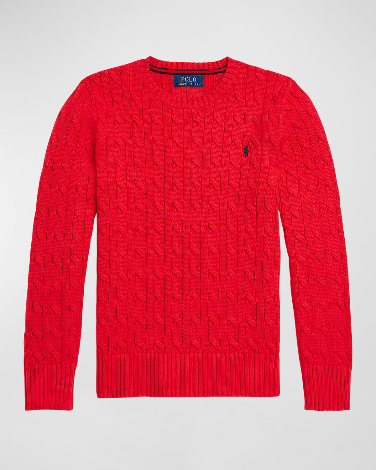 Boy's Cable-Knit Cotton Sweater, Size S-L | Neiman Marcus