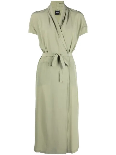 front tie fastening midi dress | Farfetch Global