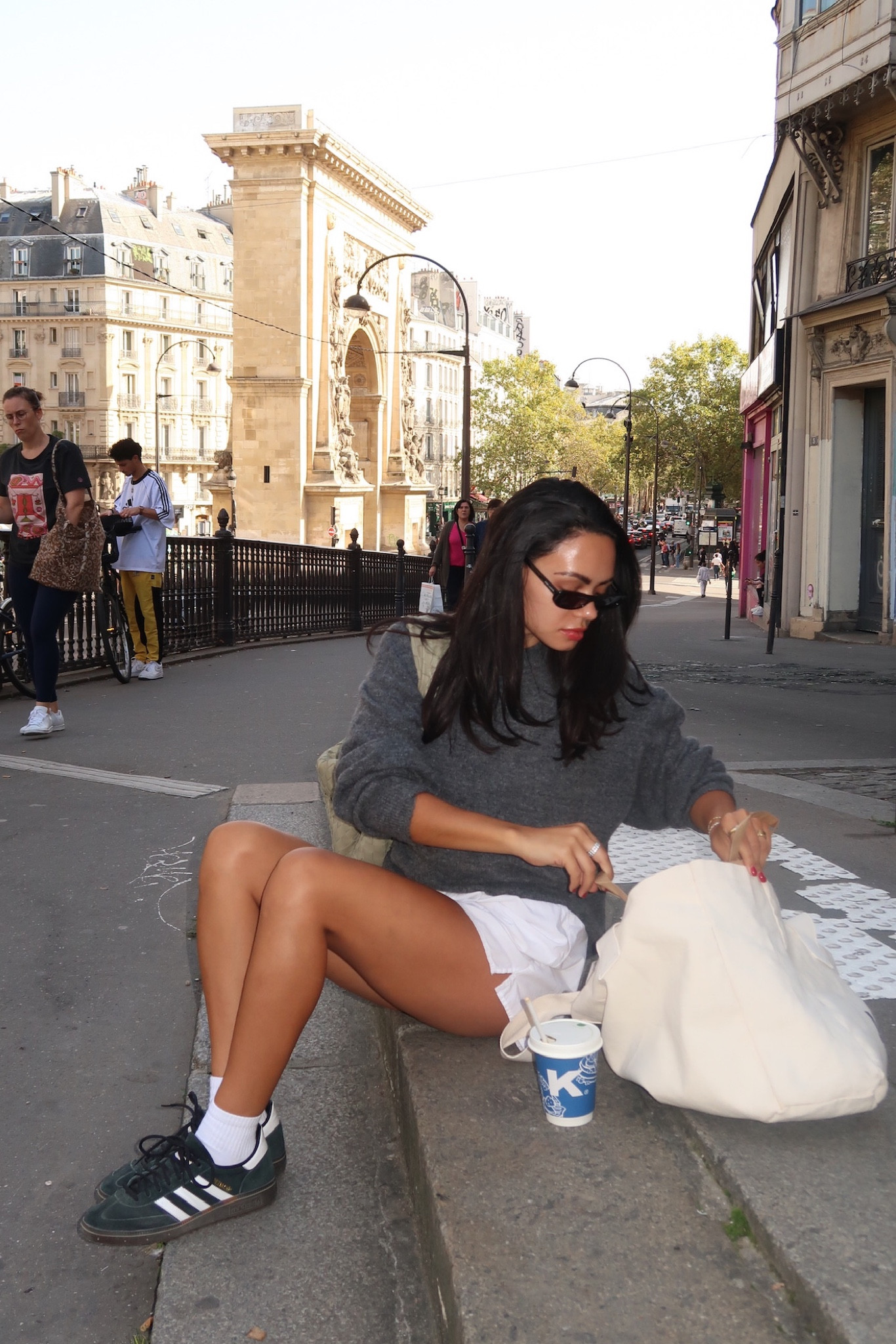 grey knit sweater, daily drills comfy shorts, adidas sneakers #adidas #europefallstyle #fallfit

#LTKSeasonal #LTKshoecrush #LTKxAFeurope