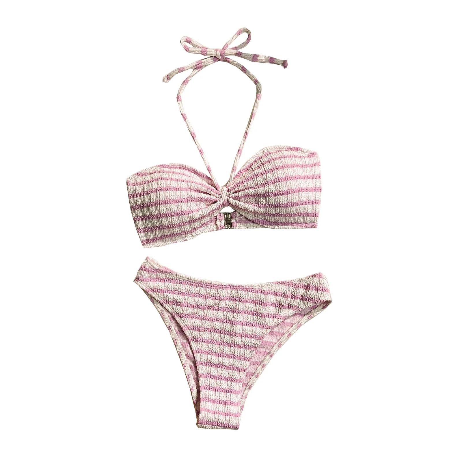 Cameland Ladies' Sexy Neck Hanging Bikini Split Fashion Striped Printed Beach Swimsuit Set - Walm... | Walmart (CA)