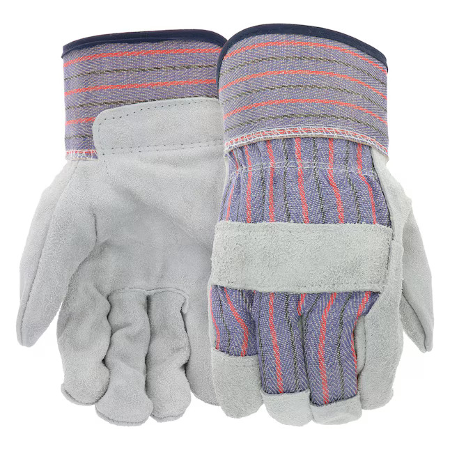 Project Source Large Leather Construction Gloves 1 -Pairs | Lowe's