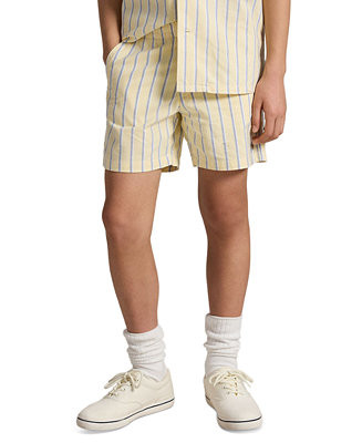 Boys' 8-20 Polo Prepster Striped Oxford Shorts | Macy's
