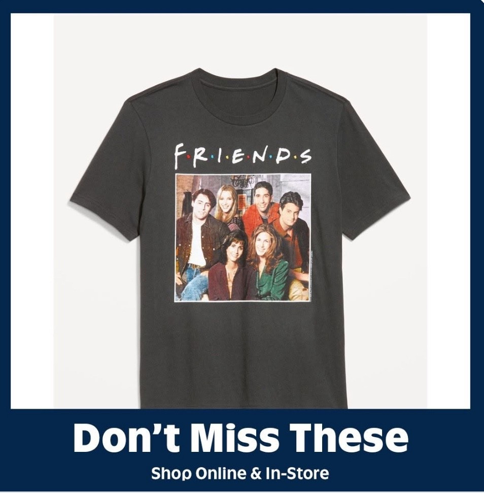 Friends™ T-Shirt 
Current price: $9.99

#LTKSaleAlert