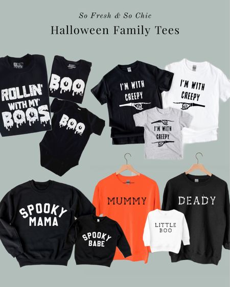 Family Halloween tees!
-
Etsy - mommy and me Halloween t shirts - Daddy and me Halloween t shirts 

#LTKfamily #LTKkids #LTKHalloween