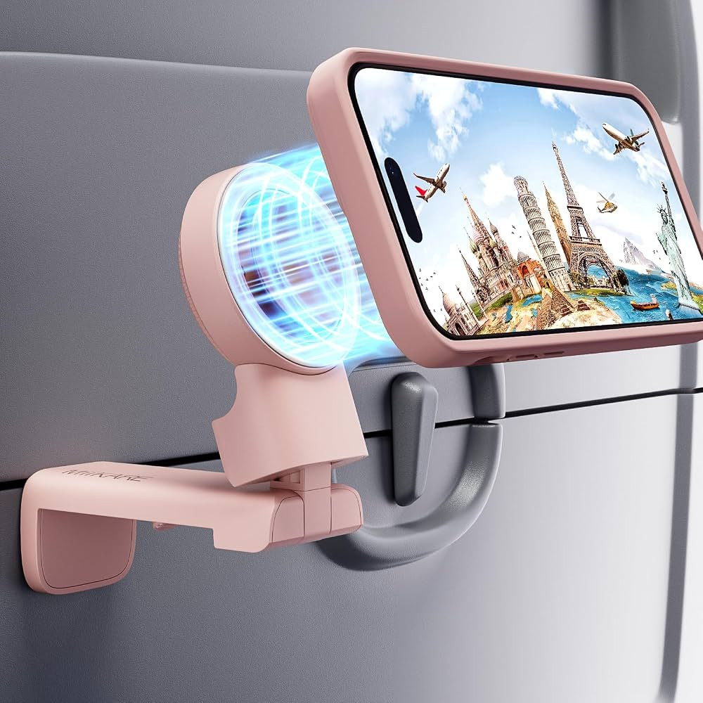 MiiKARE Airplane Travel Essentials Phone Holder for Magsafe, Universal Handsfree Phone Mount for ... | Amazon (US)