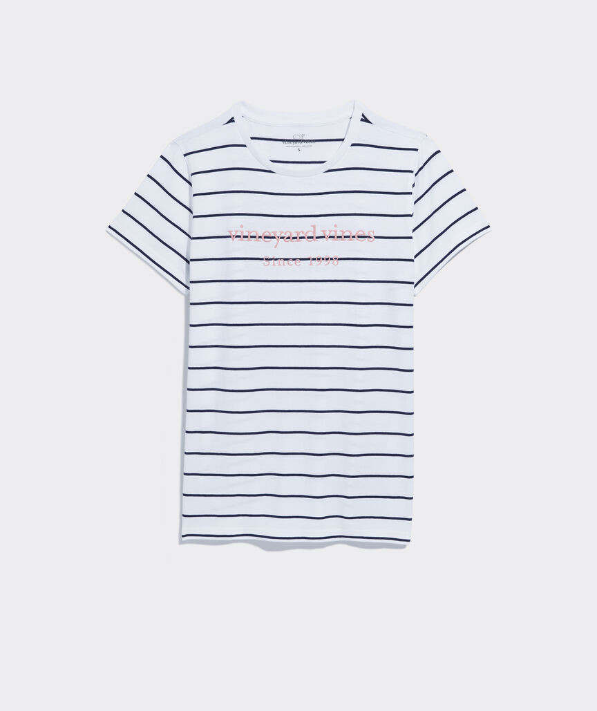 Striped vineyard vines Embroidered Tee | vineyard vines
